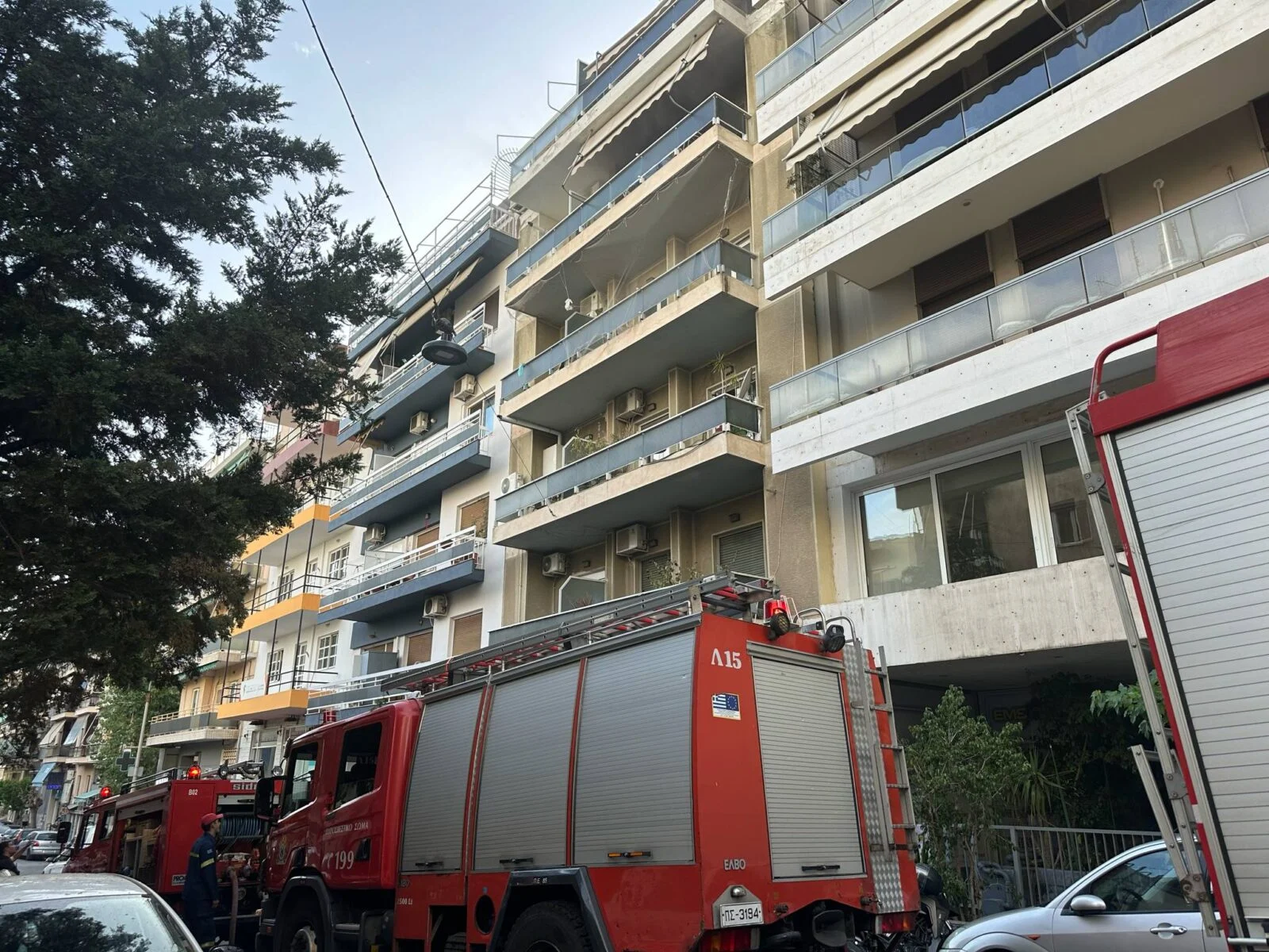 Πυρκαγιά σε διαμέρισμα επί της οδού Λουίζης Ριανκούρ στους Αμπελόκηπους