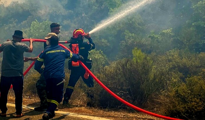 Πυρκαγιά σε χορτολιβαδική έκταση στην αγροτική περιοχή Καβησου Αρδάνιου Έβρου