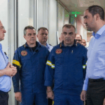 Επίσκεψη του Υπουργού Κλιματικής Κρίσης και Πολιτικής Προστασίας στο Αρχηγείο του Πυροσβεστικού Σώματος