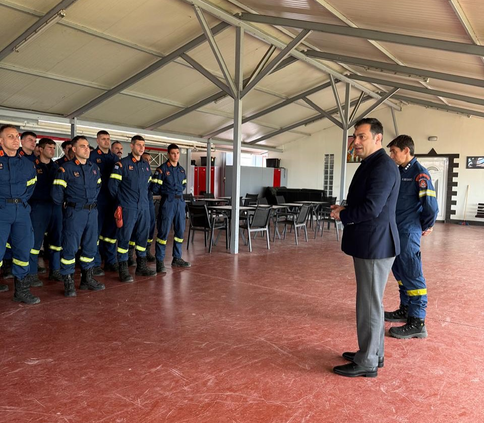 Στην 2η Ειδική Μονάδα Δασικών Επιχειρήσεων ο Σπύρος Κουλκουδίνας