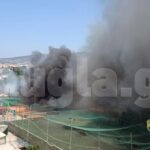 Πυρκαγιά σε οικοπεδικό χώρο επί της οδού Στρ. Μακρυγιάννη στο Κάτω Χαλάνδρι