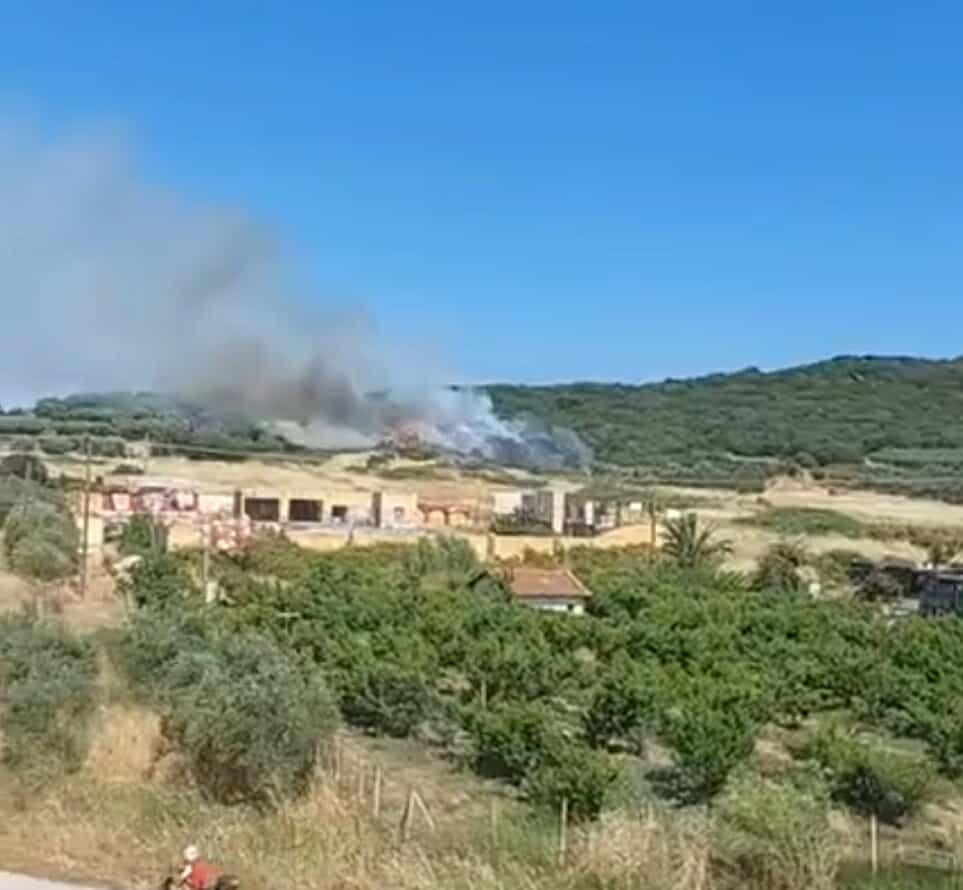 Πυρκαγιά σε αγροτοδασική έκταση στην περιοχή Νέα Πέραμος Καβάλας