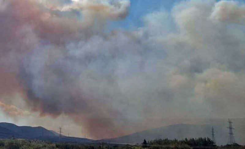 Πυρκαγιά σε αγροτοδασική έκταση στον Νέος Ξεριάς Καβάλας