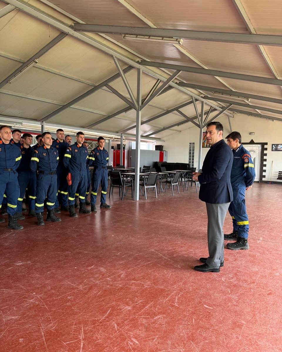 Στην 2η Ειδική Μονάδα Δασικών Επιχειρήσεων ο Σπύρος Κουλκουδίνας