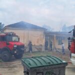 Πυρκαγιά σε χώρο του παλιού γυμνασίου στον Πρόβατα Σερρών
