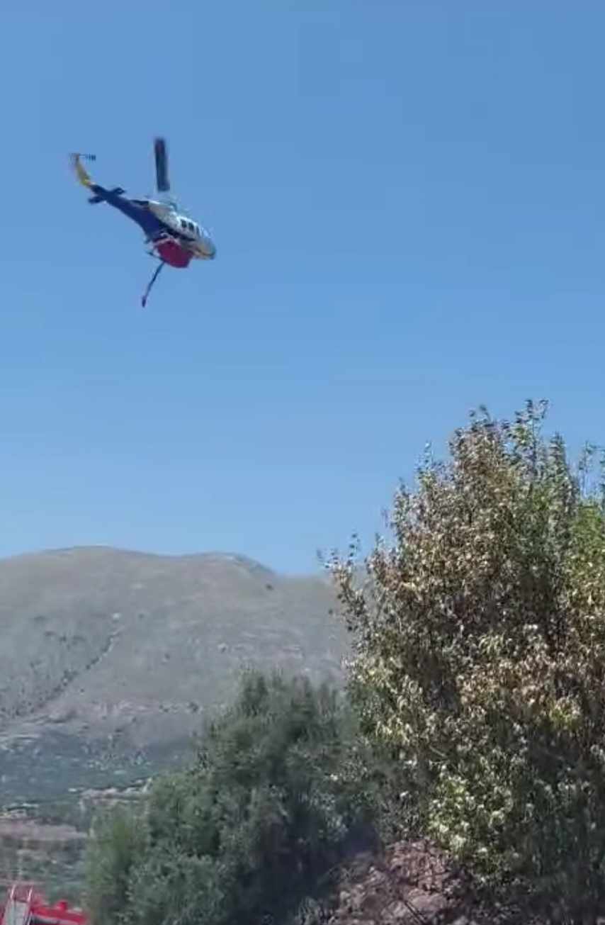 Πυρκαγιά σε αγροτοδασική έκταση στις Γούβες στο Ηράκλειο Κρήτης
