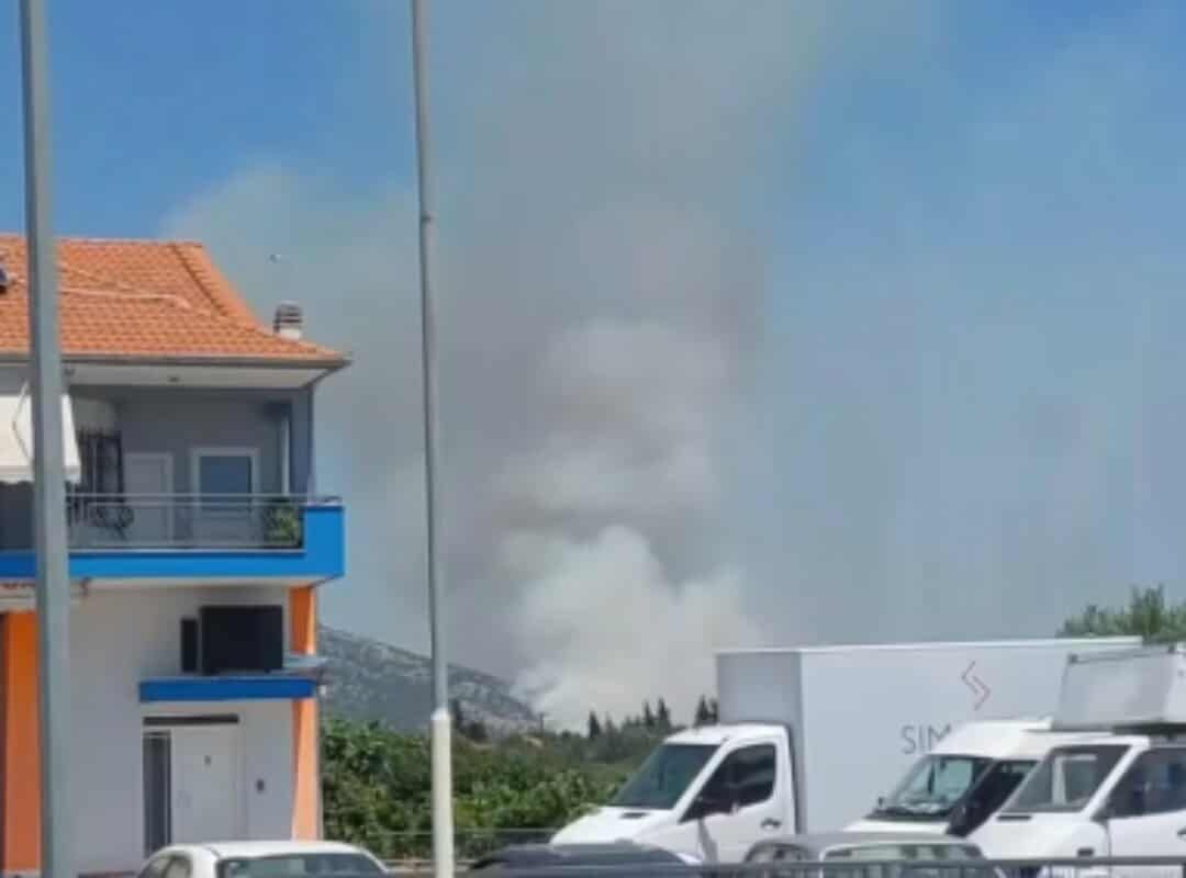 Πυρκαγιά σε δασική έκταση στην περιοχή Χωριστή στην Δράμα