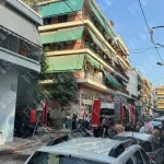 Πυρκαγιά σε υπόγειο χώρο κτιρίου διαμερισμάτων επί της οδού Διστόμου στην Αθήνα