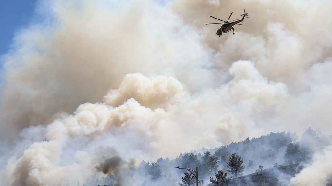Πυρκαγιά σε δασική έκταση στην περιοχή Τσίγκουνας Ηρακλείου Κρήτης