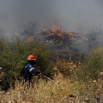 Πυρκαγιά σε αγροτοδασική έκταση στο Λευκόχωμα Λακωνίας