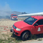 Πυρκαγιά σε αγροτική έκταση στην περιοχή Λιβάδια Ιεράπετρας Κρήτης