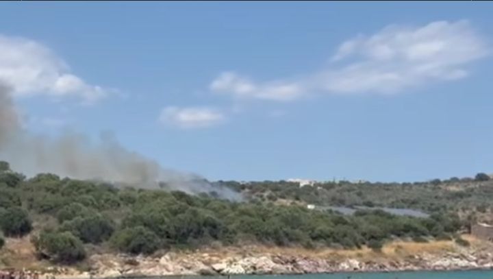 Πυρκαγιά σε χαμηλή βλάστηση στην περιοχή Σκουτάρι Λακωνίας