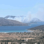 Πυρκαγιά σε χαμηλή βλάστηση στην Παλαία Φώκαια Αττικής