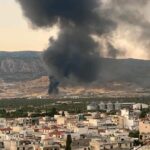 Πυρκαγιά σε προαύλιο χώρο εργοστασίου στην περιοχή των Μεγάρων