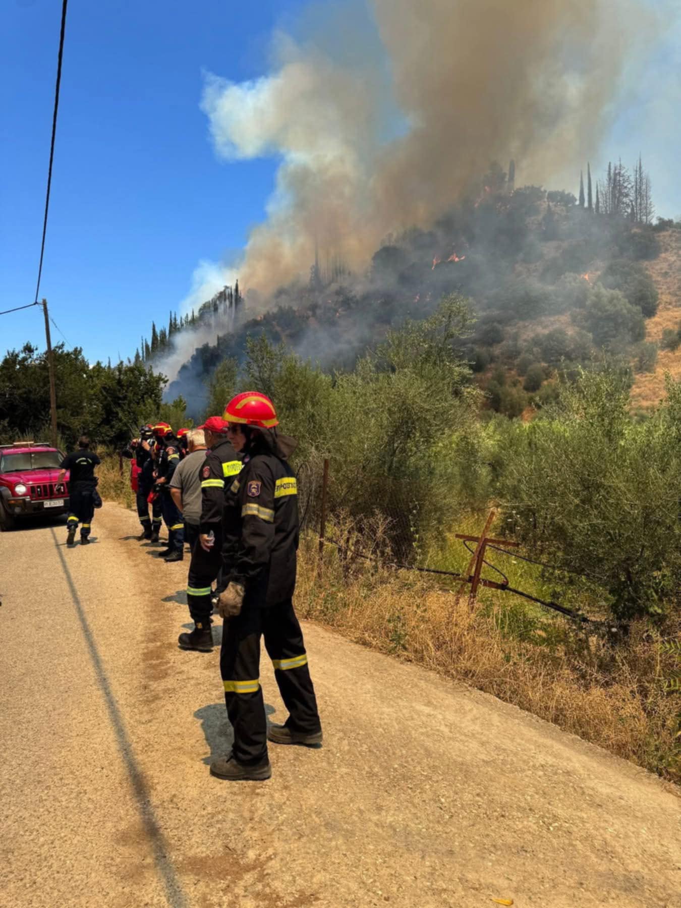 Πυρκαγιά σε αγροτοδασική έκταση στην περιοχή Νεραντζιές Αχαΐας