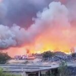 Πυρκαγιά σε υπαίθριο χώρο επιχείρησης στη Βιομηχανική περιοχή της Σίνδου Θεσσαλονίκης