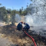 Άμεσα τέθηκε υπό έλεγχο πυρκαγιά σε χαμηλή βλάστηση σε ρέμα επί της οδού Πασχαλιάς στο Μενίδι