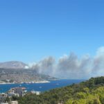 Πυρκαγιά σε χαμηλή βλάστηση στην Αγία Μαρίνα Κορωπίου