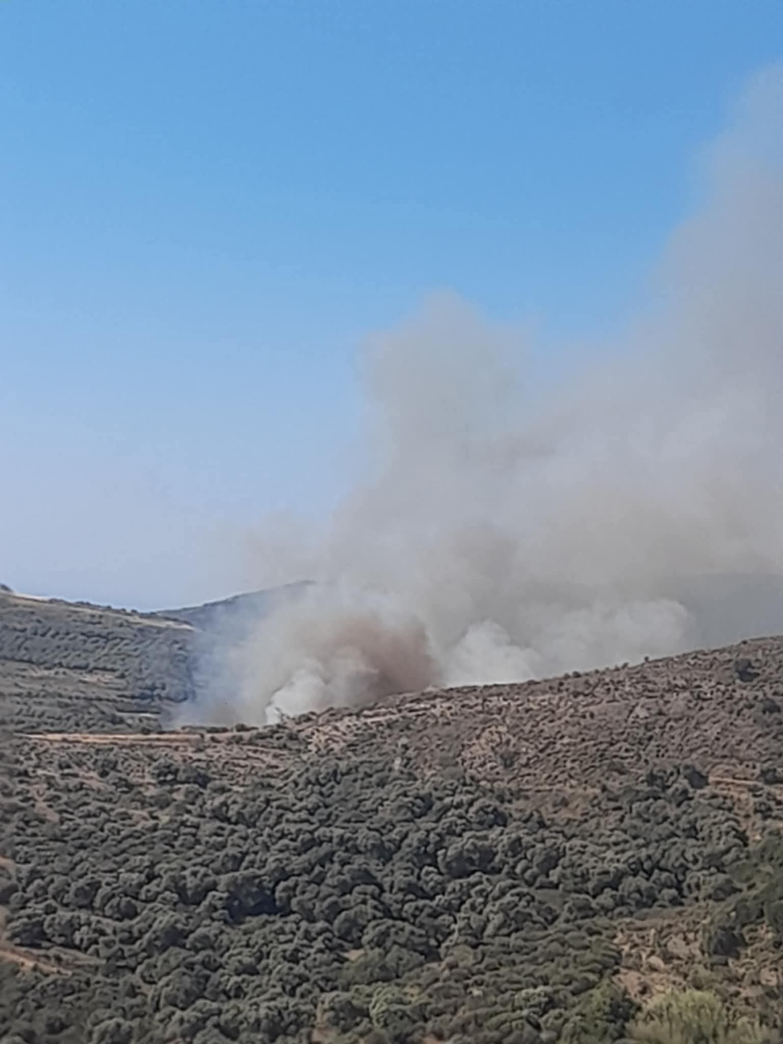Πυρκαγιά σε αγροτοδασική έκταση στην περιοχή Αγριλές Χανίων Κρήτης