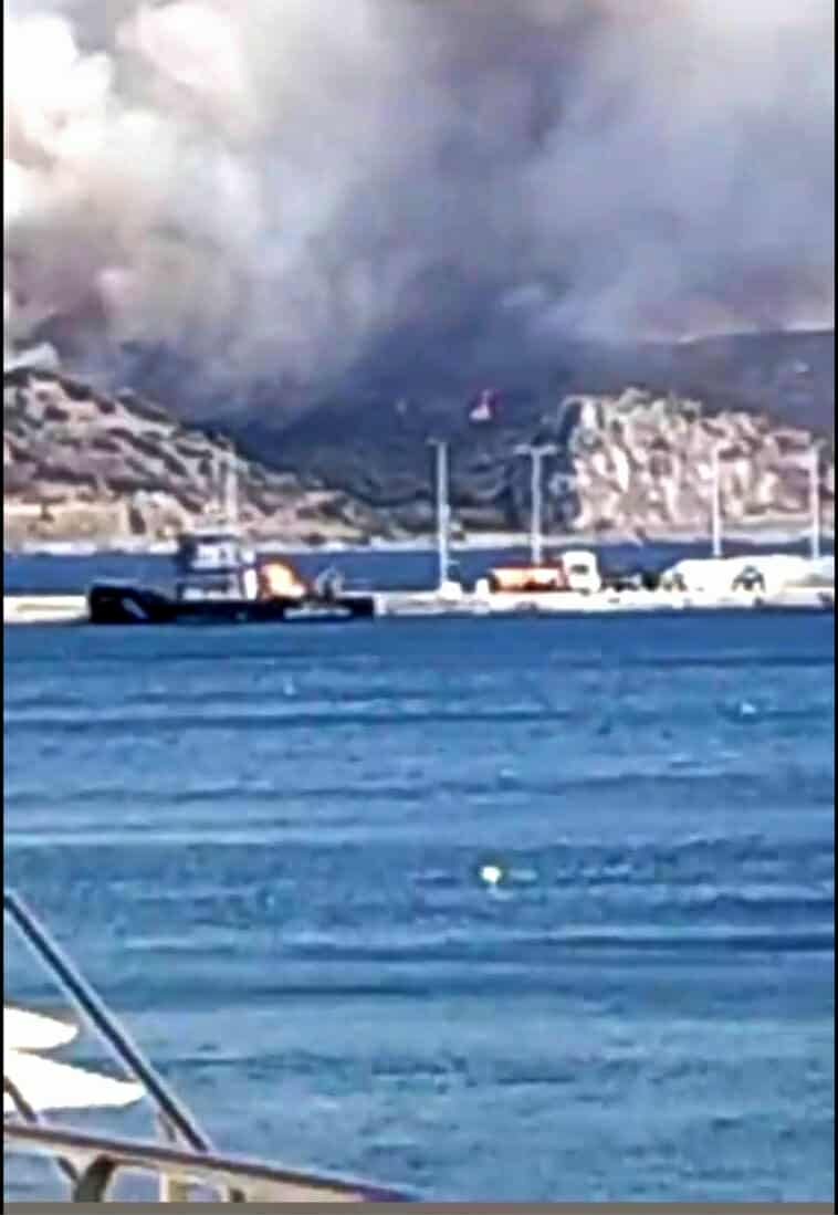 Πυρκαγιά σε χαμηλή βλάστηση στην περιοχή Λάχι Λακωνίας