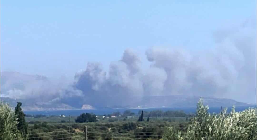 Πυρκαγιά σε χαμηλή βλάστηση στην περιοχή Λάχι Λακωνίας