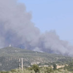 Μεγάλη πυρκαγιά σε αγροτοδασική έκταση στο Ασπροχώρι Ωρωπού Αττικής