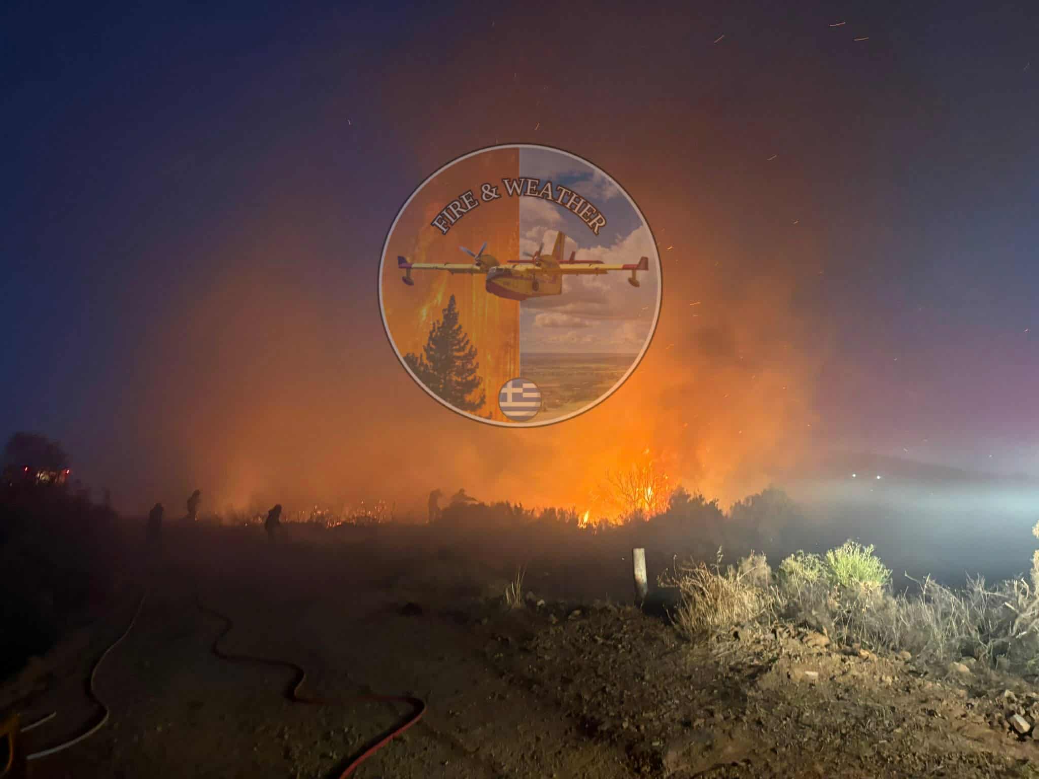 Πυρκαγιά σε δασική έκταση στην περιοχή Άγιος Στέφανος Λακωνίας