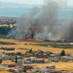 Πυρκαγιά σε χαμηλή βλάστηση στην περιοχή του ρέματος Ειρήνης στην Αλεξανδρούπολη Έβρου