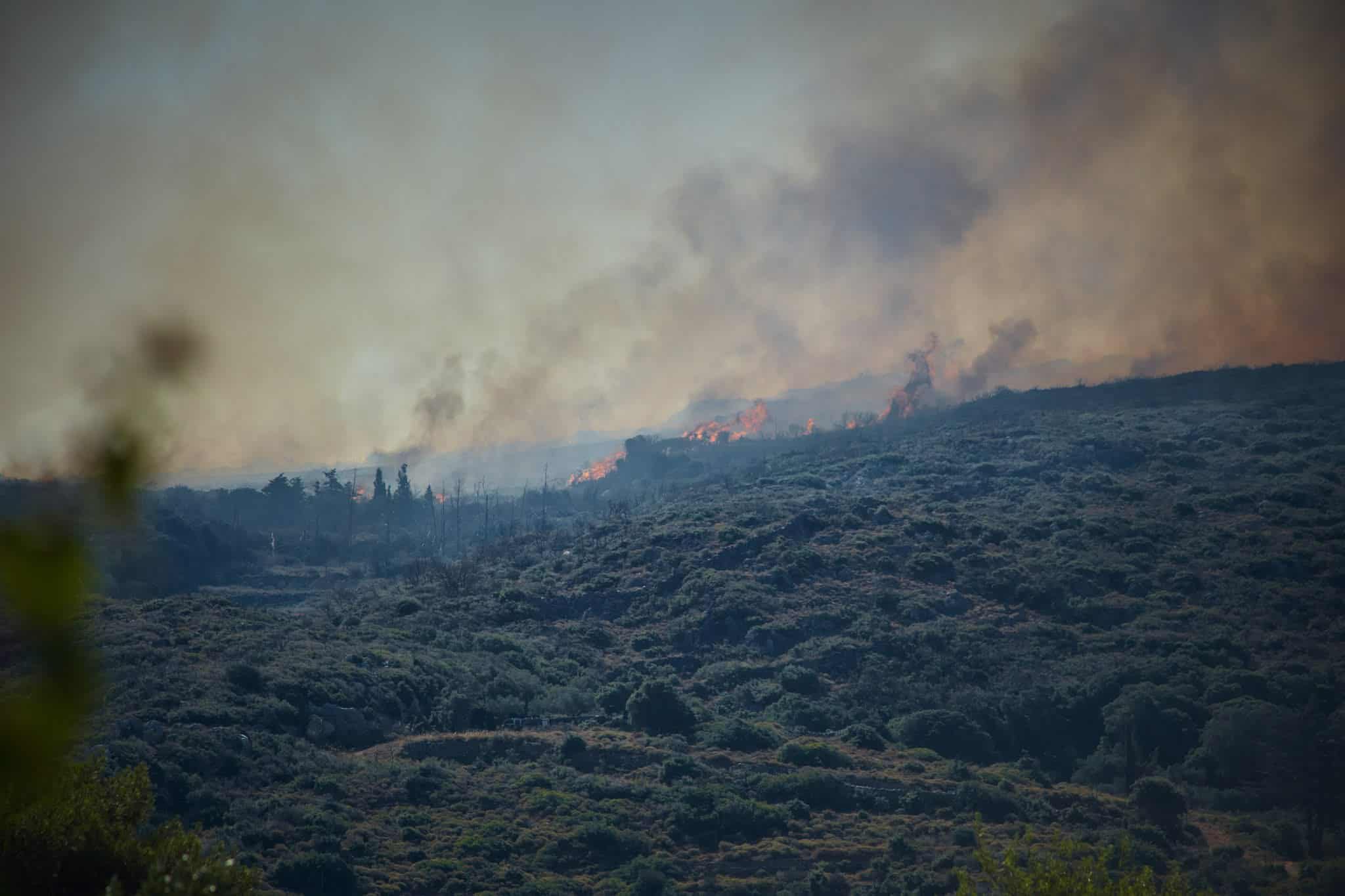 Πυρκαγιά σε αγροτοδασική έκταση στην περιοχή Πιτσινάδες Κυθήρων