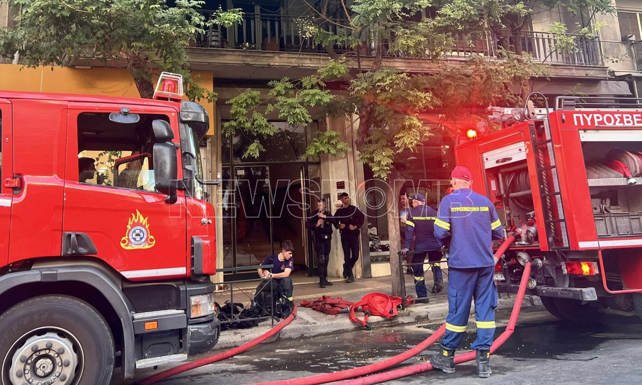 Πυρκαγιά σε διαμέρισμα πολυκατοικίας στην οδό Πατησίων στην Αθήνα