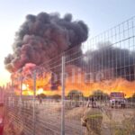 Πυρκαγιά σε εργοστάσιο ανακύκλωσης στην περιοχή Τέμενη Αχαΐας