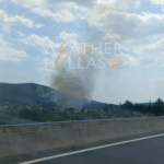 Πυρκαγιά σε χορτολιβαδική έκταση στην περιοχή Ραψομμάτη Αρκαδίας