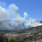 Πυρκαγιά σε αγροτοδασική έκταση στην περιοχή της Μονής Λειμώνος, κοντά στην Καλλονή Λέσβου