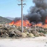 Πυρκαγιά σε χώρο απορριμμάτων στο Μαρκόπουλο Μεσογαίας