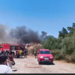 Πυρκαγιά σε χαμηλή βλάστηση στην περιοχή Μιχαήλ Αρχαγγέλου Ιεράπετρας Κρήτης