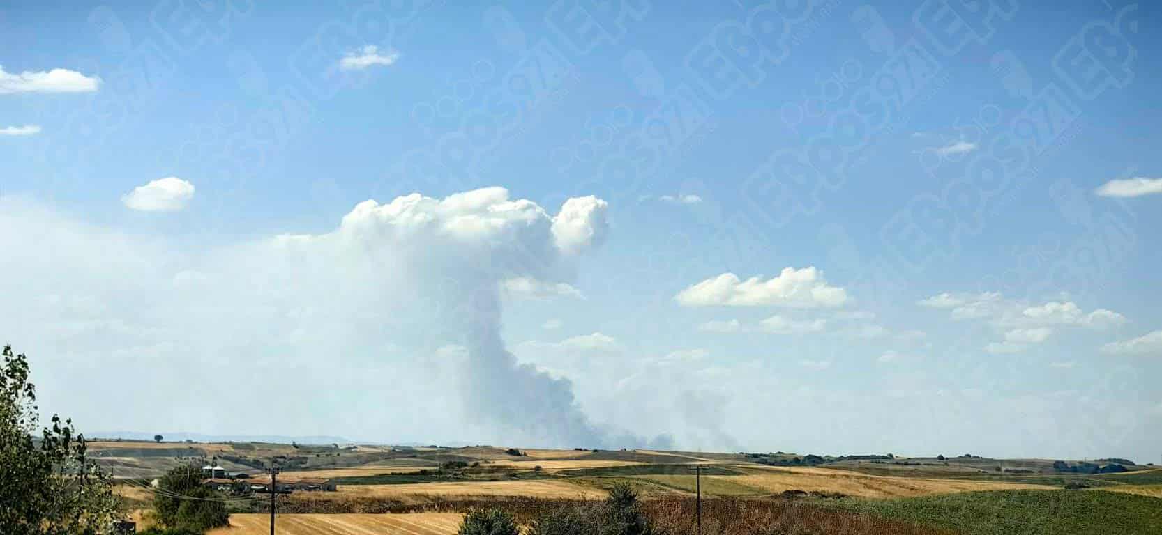 Πυρκαγιά σε αγροτοδασική έκταση στον Αμμόβουνο Ορεστιάδας