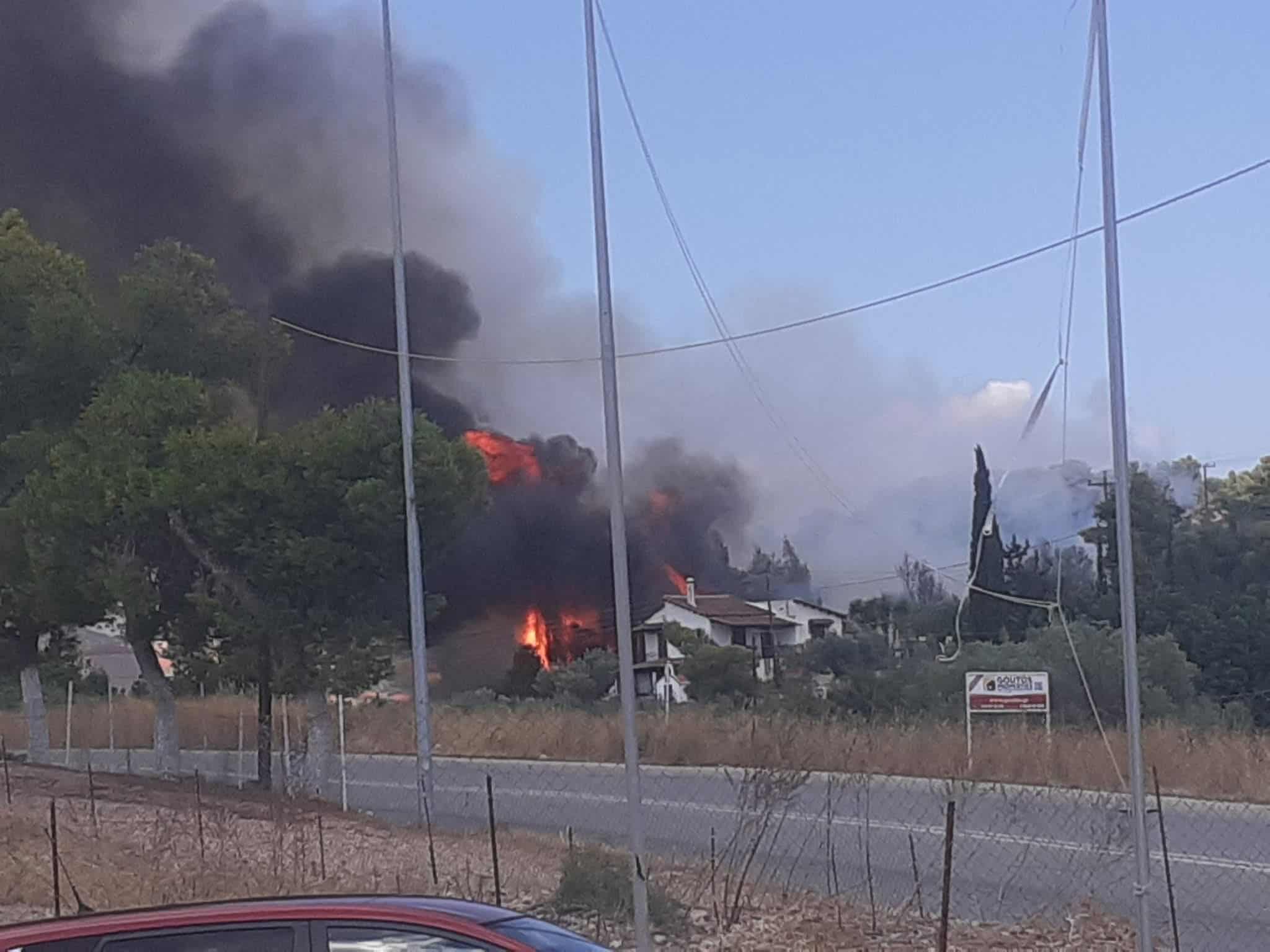 Πυρκαγιά σε γεωργική έκταση στην περιοχή Κρανίδι Αργολίδας