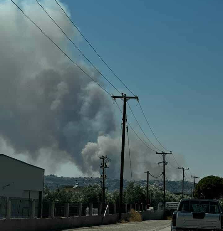 Πυρκαγιά σε αγροτοδασική έκταση στην περιοχή Σταμνά Αιτωλοακαρνανίας
