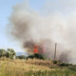 Πυρκαγιά σε γεωργική έκταση στην περιοχή Νεάπολη Αγρινίου