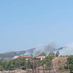 Πυρκαγιά σε χαμηλή βλάστηση στην περιοχή Μανούτσο Κερατέας Αττικής