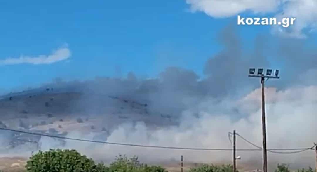 Πυρκαγιά σε χαμηλή βλάστηση στην περιοχή Νέα Νικόπολη Κοζάνης