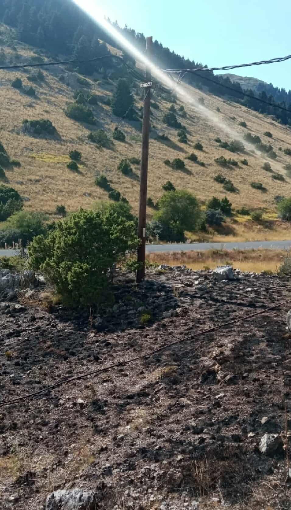 Πυρκαγιά από βραχυκύκλωμα στο Μαίναλο