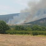 Πυρκαγιά σε αγροτοδασική έκταση στην περιοχή Αραβησσός Πέλλας