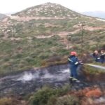 Υπό μερικό έλεγχο τέθηκε η πυρκαγιά σε αγροτοδασική έκταση στην περιοχή Μεσοχώρια Ευβοίας