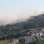Πυρκαγιά σε αγροτοδασική έκταση στην περιοχή Αμπέλια Cair στην Ρόδο