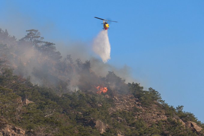 Πυρκαγιά σε αγροτοδασική έκταση στην περιοχή Μελίταινα Ροδόπης