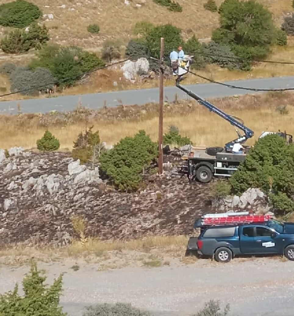 Πυρκαγιά από βραχυκύκλωμα στο Μαίναλο