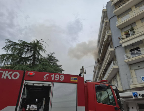 Πυρκαγιά σε διαμέρισμα επί της οδού 29ης Ιουνίου στις Σέρρες