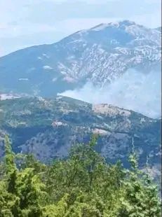 Πυρκαγιά σε αγροτοδασική έκταση στην περιοχή Μελίταινα Ροδόπης