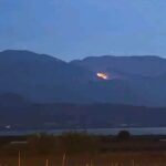 Πυρκαγιά σε δασική έκταση κοντά στη λίμνη Βουλκαρία Βόνιτσας